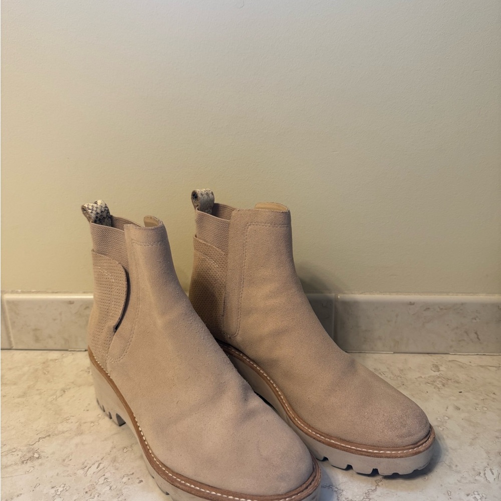 Dolce Vita Cream Ankle Booties